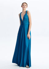 Teal Blue Maxi Convertible Infinity Dress