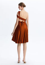Burnt Orange Midi Convertible Infinity Dress