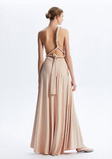 Champagne Maxi Convertible Infinity Dress