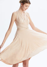 Champagne Midi Convertible Infinity Dress