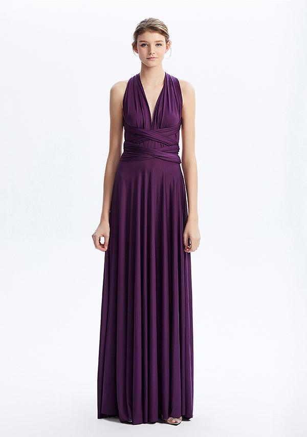 Dark purple maxi dress best sale