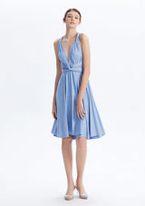 Dusty Blue Midi Convertible Infinity Dress