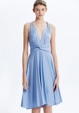 Dusty Blue Midi Convertible Infinity Dress