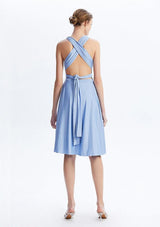 Dusty Blue Midi Convertible Infinity Dress