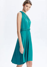 Teal Midi Convertible Infinity Dress - INFIWING