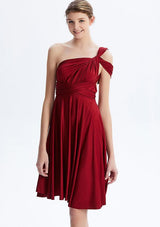 Burgundy Midi Convertible Infinity Dress - INFIWING