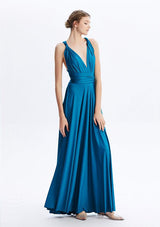 Teal Blue Maxi Convertible Infinity Dress