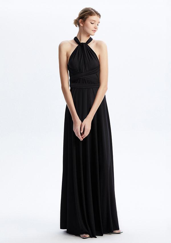 Black Maxi Convertible Infinity Dress - INFIWING
