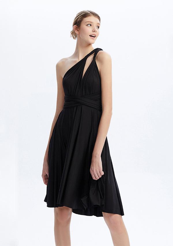 Black Midi Convertible Infinity Dress