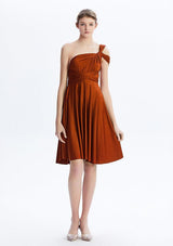 Burnt Orange Midi Convertible Infinity Dress