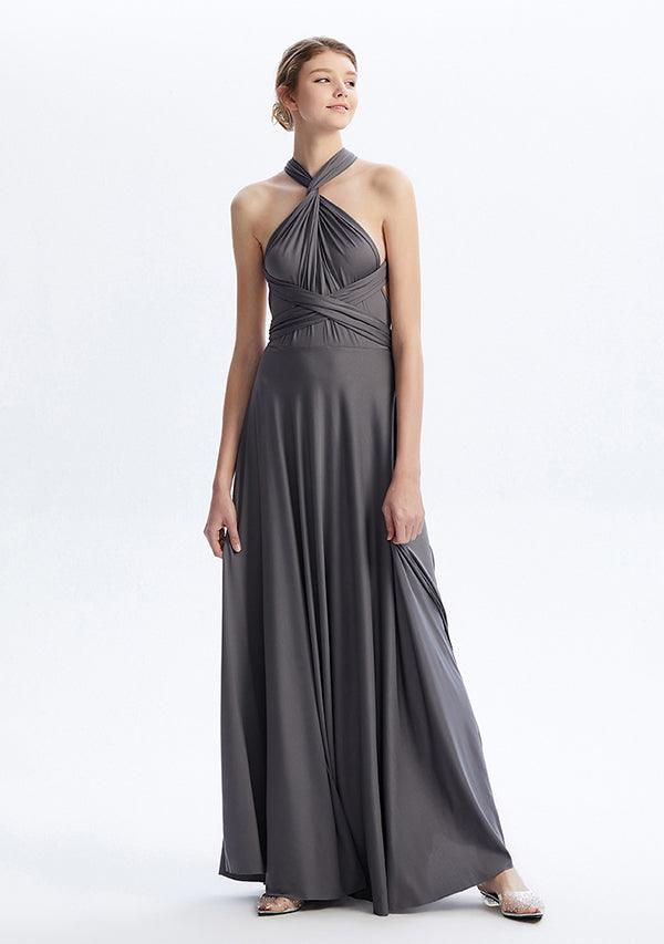Charcoal Grey Maxi Convertible Infinity Dress