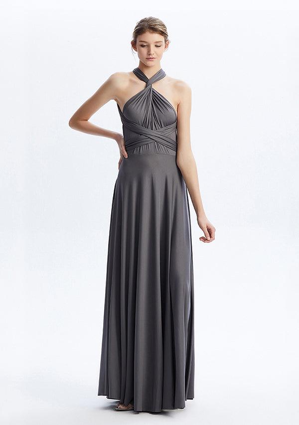 Charcoal Grey Maxi Convertible Infinity Dress