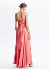 Coral Pink Maxi Convertible Infinity Dress