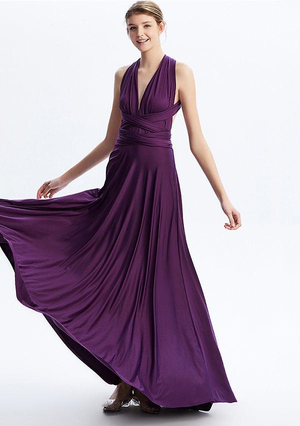 Dark Purple Maxi Convertible Infinity Dress