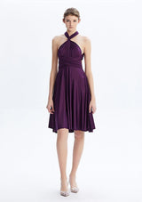 Dark Purple Midi Convertible Infinity Dress