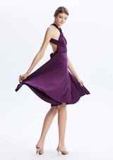 Dark Purple Midi Convertible Infinity Dress