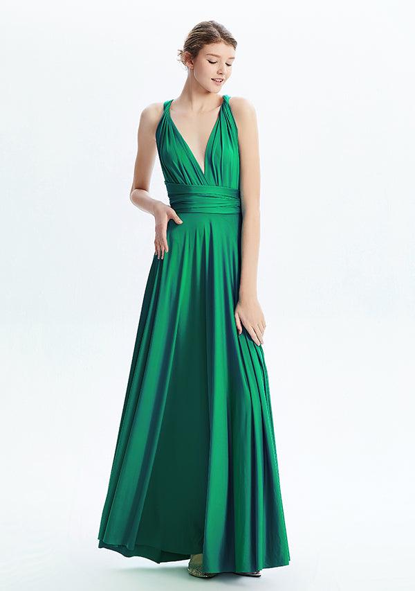 Emerald Green Maxi Convertible Infinity Dress