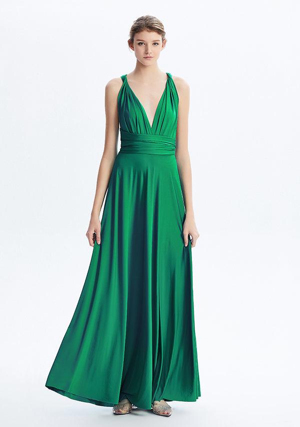 Emerald Green Maxi Convertible Infinity Dress