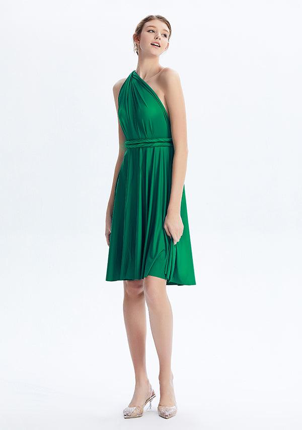 Emerald Green Midi Convertible Infinity Dress