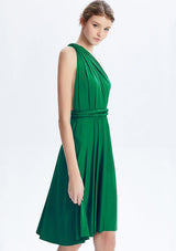 Emerald Green Midi Convertible Infinity Dress