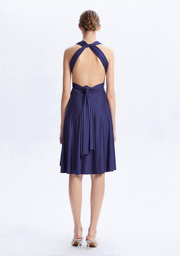 Buy Peach Coral Midi Convertible Infinity Dress - InfiwingDress