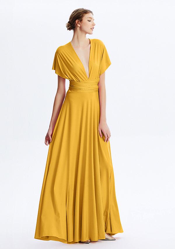 Mustard Yellow Maxi Convertible Infinity Dress