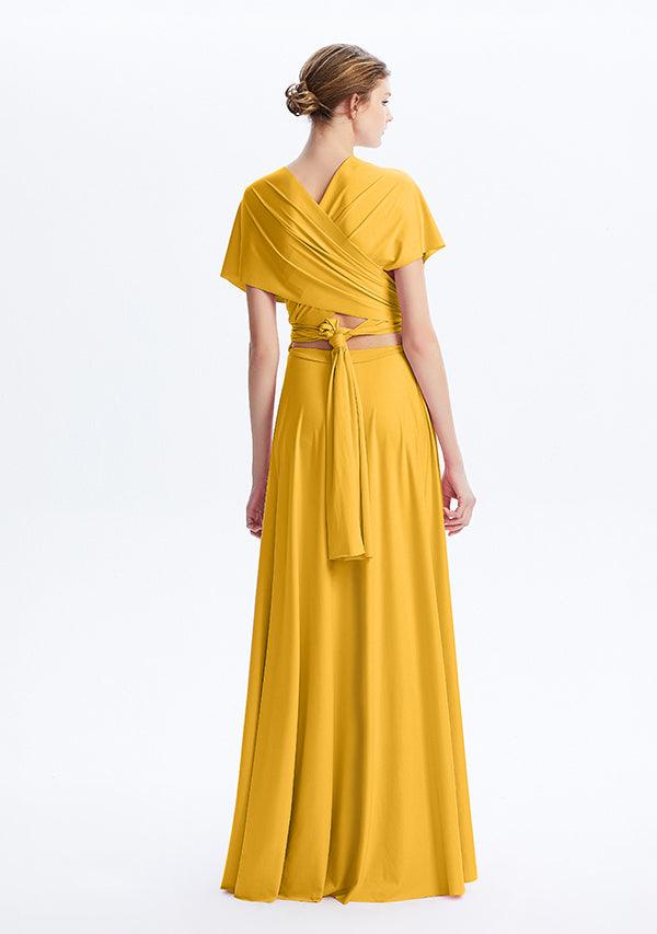 Mustard Yellow Maxi Convertible Infinity Dress