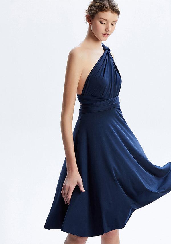 Buy Navy Blue Midi Convertible Infinity Dress InfiwingDress INFIWING