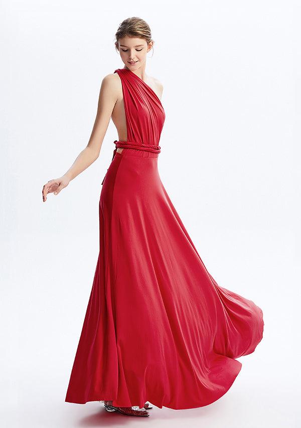 Red Maxi Convertible Infinity Dress