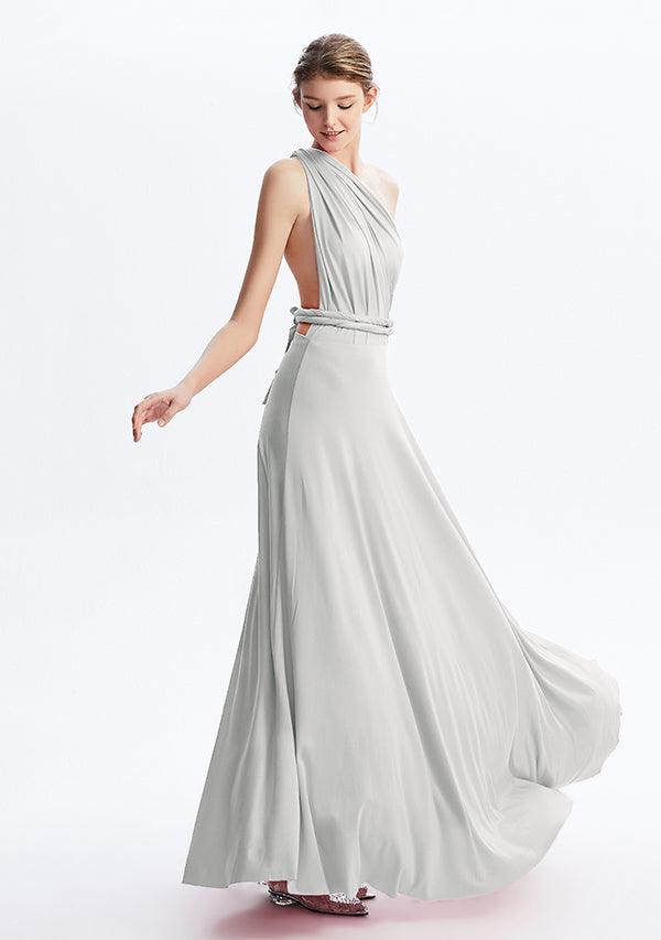 Silver Grey Maxi Convertible Infinity Dress