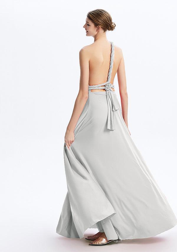 Silver Grey Maxi Convertible Infinity Dress