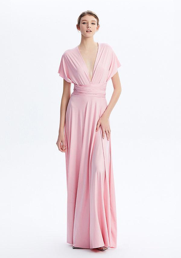 Blush Pink Maxi Convertible Infinity Dress - INFIWING