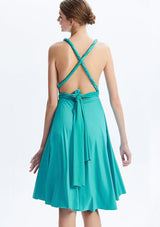 Turquoise Midi Convertible Infinity Dress