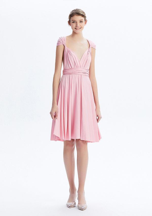 Blush Pink Midi Convertible Infinity Dress - INFIWING